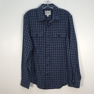 Lucky Brand Blue Checkered Button-Down Shirt sz S